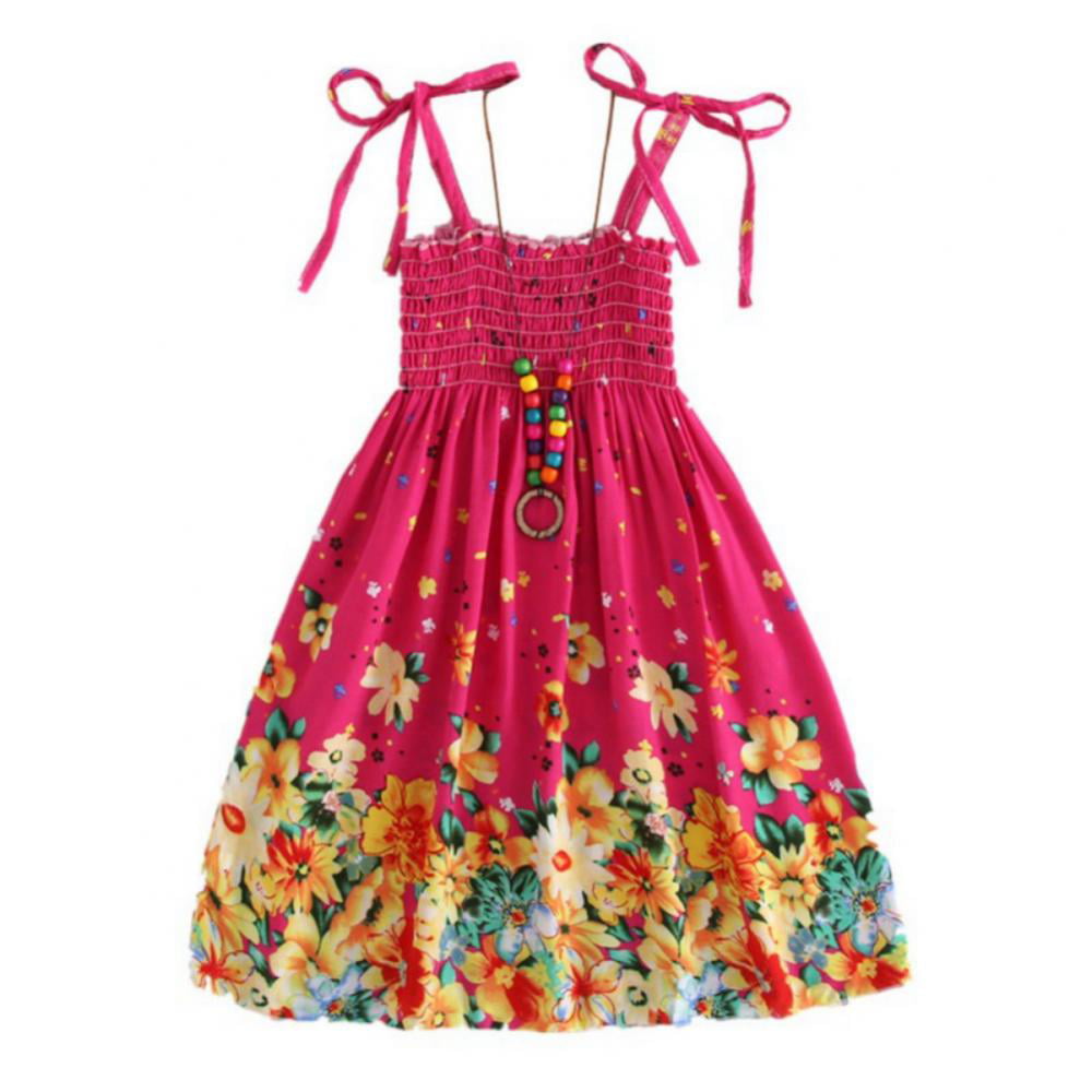 Details about   Toddler Baby girls summer dress casual sleeveless dress kids clothes  sunflower 