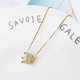 thumbnail image 1 of GaaBou-collares de corona dorada de Plata de Ley 925 para mujer, joyería de diseñador de lujo, Enlace para fiesta de boda, ofertas, 1 of 2