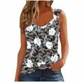 thumbnail image 2 of Tank Tops for Women Sleeveless Solid Color Loose Tank Top Black L, 2 of 4