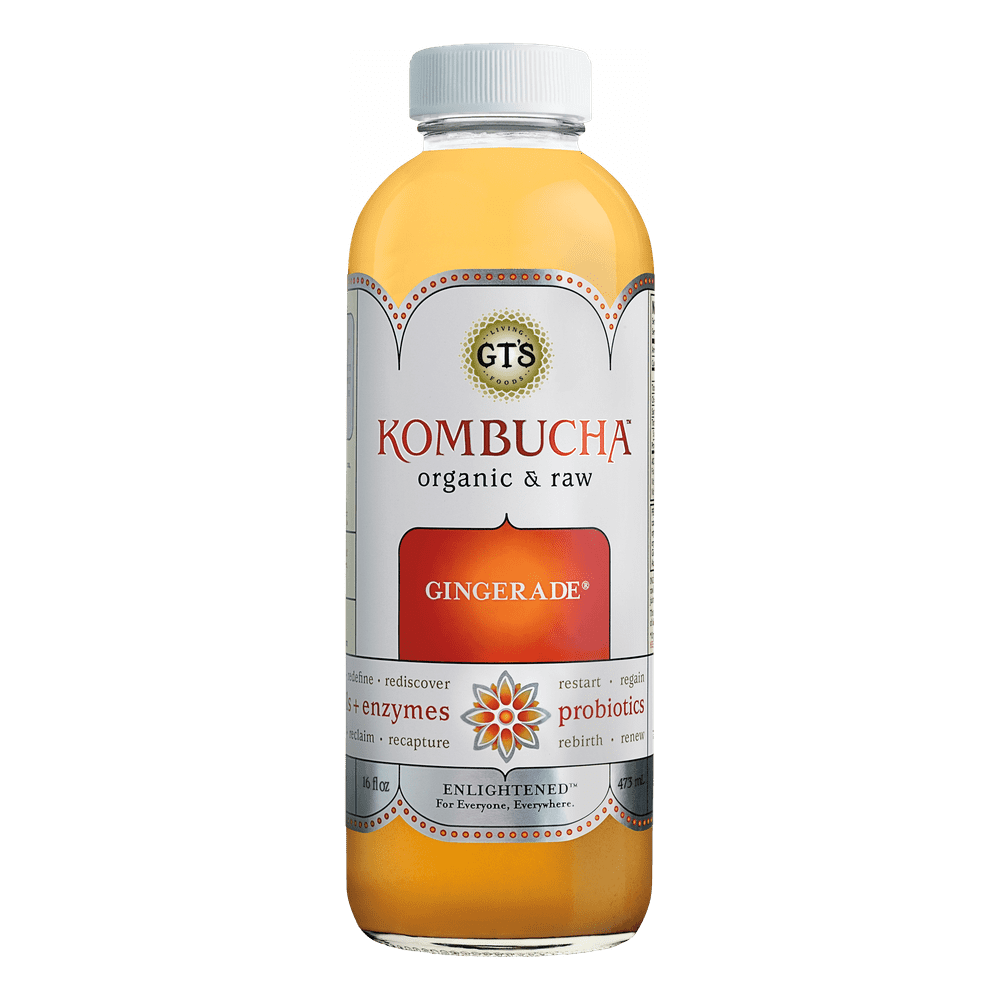 GT'S Enlightened Organic & Raw Kombucha Gingerade, 16 Fl. Oz. Walmart