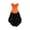 Orange, variant on Women's Gothic Halloween Corset Dress - Body Shaping Lace-Up Boned Bodysuit With High-Low Tulle Skirt Steampunk Costume For Women Wine 2XL