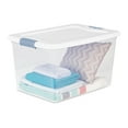 thumbnail image 6 of Sterilite 64 Quart Clear Plastic Storage Bin with White Latch Lid, 18 Pack, 6 of 7