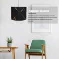 thumbnail image 4 of ifundom Modern Fabric Lamp Shade Black Barrel Style For Adults 1Pcs, 4 of 5