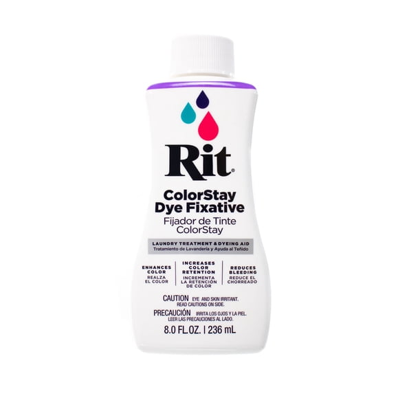 Rit Dye Fixative – 8 Oz. – Enhance Color & Reduce Bleeding – Use for Dye Projects and Commercially Dyed Fabrics