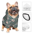 thumbnail image 3 of Balery Hedgehogs and Flowers Sudadera con Capucha para Perros Pequeños – Ropa para Mascotas, Disfraz para Perros y Gatos, Ideal para Fiestas y Cosplay-X-Small, 3 of 7