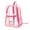 Hot Pink, variant on heavy duty clear transparent backpack see through bookbag with multi color choices for school sports stadium and so on
