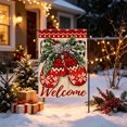 thumbnail image 2 of Xlokein Merry Christmas House Flag, 28 x 40 Inch Winter Decorative, Double Sided Flag, Holiday Banners for Winter Christmas Farm House Yard Decoration, 2 of 6