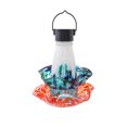 thumbnail image 1 of Solar-Powered Glass Hummingbird Feeder With LED Night Light For Outdoor Gardens, 1 of 2