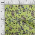 thumbnail image 1 of oneOone Georgette Viscose Lime Fabric Leaves & Floral Texture Fabric For Sewing Printed Craft Fabric By The Yard 42 Inch Wide, 1 of 4
