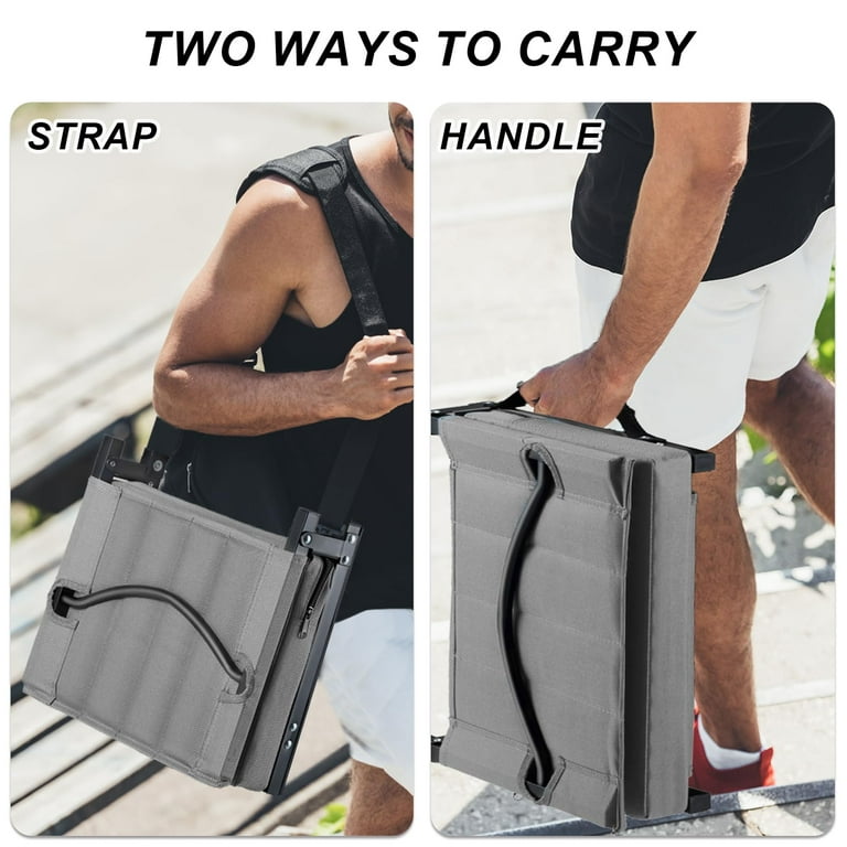 Portable Bleacher Seat Cushion Home-Complete Stadium Chair With