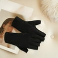 thumbnail image 3 of Upgraded German Velvet Gloves For Women Winter Outdoor Warm Cold Protection Half Finger Touched Screen Half Finger Gloves Modify Hand Shape F, 3 of 6