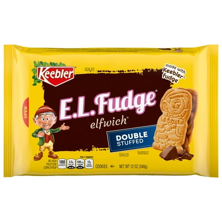 Pack of 2 - Keebler E.L. Fudge Elfwich Double Stuffed Cookies, 12 Oz. (Pack Of 1) Packaging May Vary