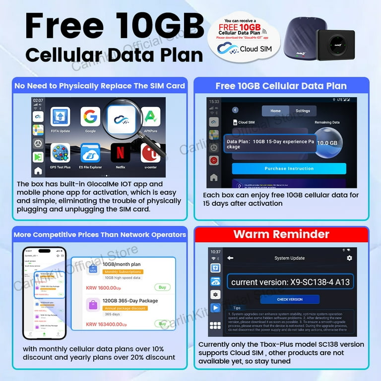 CarlinKit CarPlay Ai Box Ultra with Android 13.0 System 4+64GB