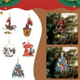 Keychain Wristlet Christmas Village Sets Christmas Chicken Car Hanging