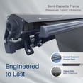 thumbnail image 3 of Semi-Cassette Motorized LED Luxury Patio Awning - 20 x 10 Ft - Silver Gray - Moroccan Collection, 3 of 8