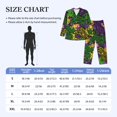 thumbnail image 3 of Balery Mardi Gras7 Pijama para Hombre de Dos Piezas con Manga Larga, Conjunto de Dormir y Descanso Suave con Bolsillos-Large, 3 of 5