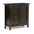 thumbnail image 5 of Simpli Home Amherst Solid Wood 37-inch-Wide Transitional Medium Storage Cabinet in Hickory Brown, 5 of 10