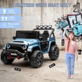 thumbnail image 2 of CazToi 24V 2 Seater 4x4 Kids Electric Ride On Car Remote Control 3 Speeds Bluetooth LED Lights Ages 3-8, 2 of 8