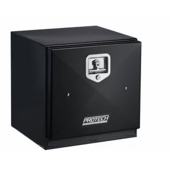 Protech Tool Box 22-2128B-GB Underbody; 1 Drop Door; Powder Coated; Black; Steel; 6.75 Cubic Foot Capacity; With Locking T-Handle