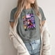 thumbnail image 4 of Movie Kpop Demon Hunters T-Shirt Summer Tshirts Casual Loose Girls T Shirt Korean Pop Anime Style Tee with Huntrix Movie Print, Streetwear Aesthetic#Gray XL, 4 of 4
