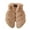 Beige, variant on XIMIN Girls Winter Warm Short Faux Fur Outwear Coat Jacket Vest Cute Toddler Kid Soft Gilet Sleeveless Fleece Fuzzy Gilet Outerwear Fall Waistcoat
