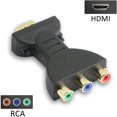 thumbnail image 3 of Adaptador HDMI Macho a 3 RCA Hembra Vídeo Compuesto Audio VA Componente Adaptador Convertidor Adecuado para HDTV DVD y la mayoría de los proyectores LCD Dispositivo Rojo Verde 3rca, 3 of 6