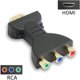 thumbnail image 3 of Adaptador HDMI macho a 3 RCA hembra Video compuesto Audio VA Adaptador convertidor de componentes Adecuado para HDTV DVD y la mayoría de los dispositivos de proyectores LCD Xemadio 221425, 3 of 9