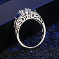 thumbnail image 5 of Rings for Women Heart Shaped Blue Diamond Ring Women's Blue Diamond Diamond Ring Jewelry Valentine's Day Gifts Clearance, 5 of 6