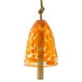 thumbnail image 1 of Campanillas de viento de cristal de lunares coloridas con batidas de madera • Decoración de casa de playa y patio • Adorno de jardín al aire libre de verano, 1 of 6