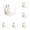 Clear-5pcs, variant on Plastic Wall Mount Organizer, Adhesive Cabinet Door Storage Bins Wall Storage Box for Vegetable, Makeup Container Stackable Organizer Basket for Kitchen, Bathroom, Cabinet, Pantry, Office