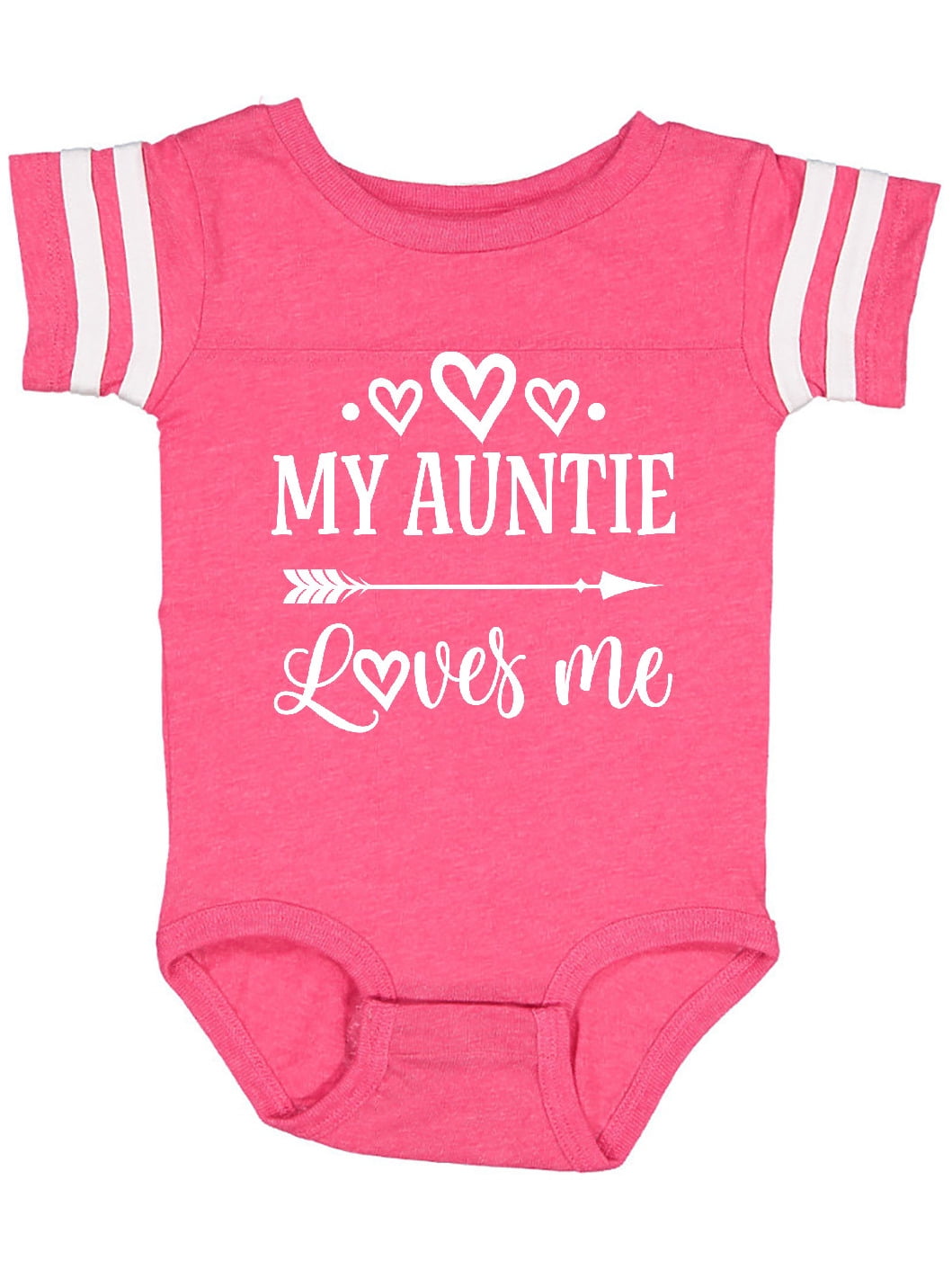 INKtastic Auntie Loves Me Baby Clothes Infant Creeper