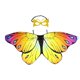 thumbnail image 1 of Alas de mariposa coloridas, disfraz de actuación--3 Sincero Electrónica, 1 of 5