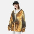thumbnail image 2 of Kdxio Golden Winged White Horse Print Women Men Sun Protection UPF 50+ Jackets Zip Up Long Sleeve Hoodie Hiking Lightweight with Pockets, 2 of 5