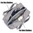 thumbnail image 4 of Bolsa de deporte Separación en seco y húmedo Bolsa de natación Bolsa de viaje impermeable Bolsa de lavado para gimnasio, piscina, playa, vacaciones-gris JFHHH pequeña, 4 of 5