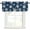Navy Blue, variant on Valances for Windows, Beige White Starfish Coastal Light Filtering Window Treatment Valances for Living Room/Bedroom, Nautical Summer Ocean Abstract Art 42"x 12" Rod Pocket Kitchen Curtains