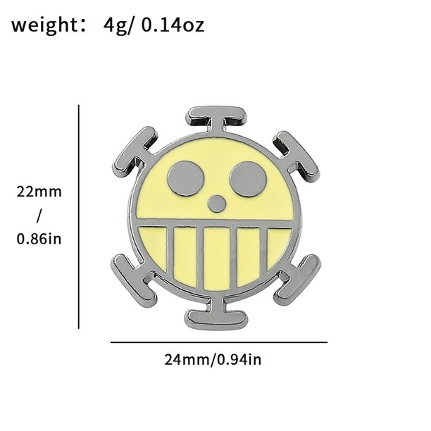 Broche de anime de One Piece, Luffy, Zoro, Ace, Going Merry, mochila, accesorios combinados con ropa, emblema, joyería, broches, pin, regalos