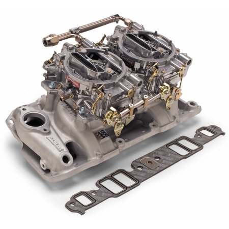 Edelbrock 2067 RPM Air-Gap Dual-Quad Intake Manifold/Carburetor Kit