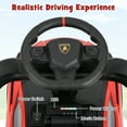thumbnail image 4 of OLAKIDS Voiture Pousse-Pousse 3 en 1, Poussette Lamborghini sous Licence, Voiture Glissante et de Marche avec Poignée de Poussée, Musique, USB, Phare, Rangement sous le Siège, Jouet à Pousser avec les Pieds pour Enfants de 18 à 60 Mois, 4 of 9