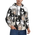 thumbnail image 2 of Sikiie Colors Cats Men's Hoodie, Essentials Hoodie, Sweatshirt, Pullover Hooded Sweatshirt for Men-Large, 2 of 7