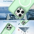 thumbnail image 2 of for iPhone 14 Pro Max Case [ Compatible with MagSafe ] with Camera Lens Cover Skin Sensation Magnetic Crystal Clear & Shockproof Case for Girls and Women -Pink, 2 of 14