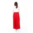 thumbnail image 4 of Red Chiffon Pleated Maxi Skirt with Elastic Waist Band, 4 of 5