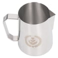 thumbnail image 2 of Pichet à Mousser le Lait, Tasse à Mousseur Capacité 450ml Acier Inoxydable Étroit avec Poignée pour Bureau Argent, 2 of 8