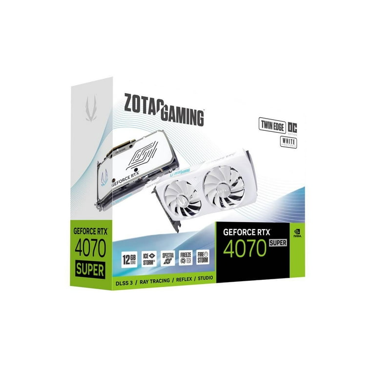 ZOTAC GAMING GeForce RTX 4070 SUPER Twin Edge OC White DLSS