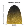 thumbnail image 4 of Honeii Gold Glitter Gradient Print Kids Knit Beanie Watch Hat ,Knit Cap for Boys and Girls, 4 of 7