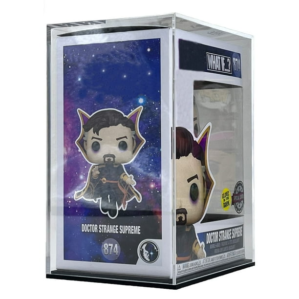 HEMYLU Protector pop acrílico transparente compatible con Funko POP! Vitrina acrílica a prueba de polvo de estatuilla de 4 pulgadas para figuras de vinilo coleccionables exclusivas