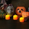 thumbnail image 6 of Suncoda Halloween Pumpkin Lights Halloween LED Candle Light Halloween Decoration Pum-pkin Lantern Pumpkin Decorations On Clearance, 6 of 7