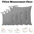 thumbnail image 5 of Throw Pillow Covers, Black White Vertical Striped Decorative Throw Pillow Covers 18x18 Inch, Farmhouse Thin Line Stripes Square Linen Pillow Cases for Couch/Living Room/Sofa, 5 of 9