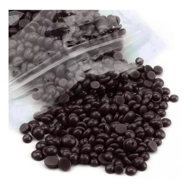 Cera Española Depiladora En Perlas Sin Tiras con Aroma 1kg Choco Hard Wax Beans Cera Española En Perlas