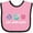 Pink and Black, variant on Inktastic Field Hockey Sports Team Coach Girls Baby Bib