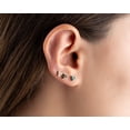 thumbnail image 3 of Titanium Triangle Stud Push Pin Labret Threadless Flat Back Earring Tragus Stud Flat Back Stud Helix Stud Cartilage Nose Stud, 3 of 8